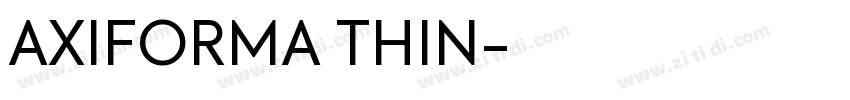 AXIFORMA THIN字体转换